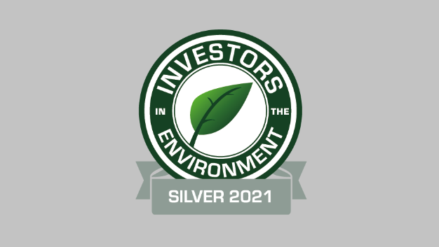 Investors in the Environment Logo for hero 2021silver